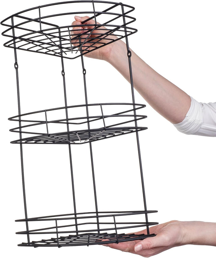 KADAX Duschablage Ecke, Badezimmer Organizer, Eckregal, Badregal, Duschregal, Duschgel und Shampoo H