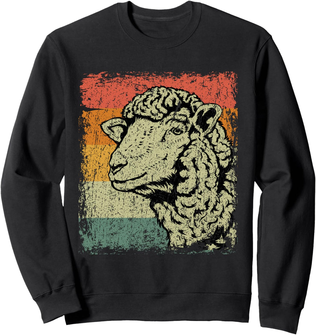 Retro Lamm Schaf Bauer Geschenk Vintage Schafe Sweatshirt