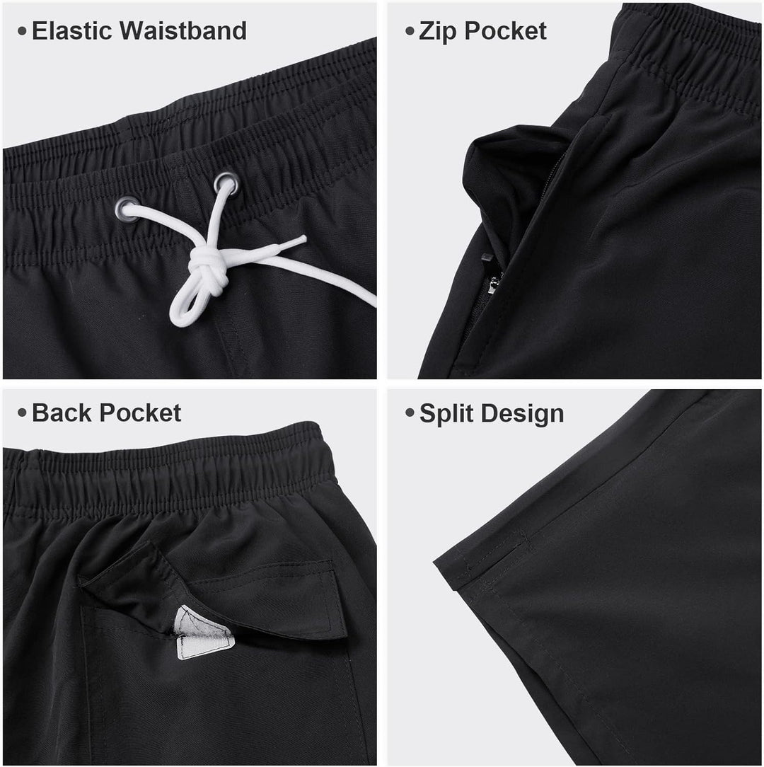 Arcweg Herren Badehose mit Kompression Badeshorts 2 in 1 Schnelltrocknend Schwimmhose 5.5" Innenhose