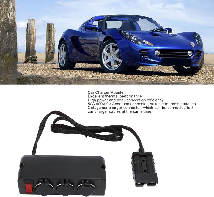 Netzteil Batterieadapter Autoladegerät Adapter 50a 600V für Anderson Stecker 3-Stufen Batterie Netzt