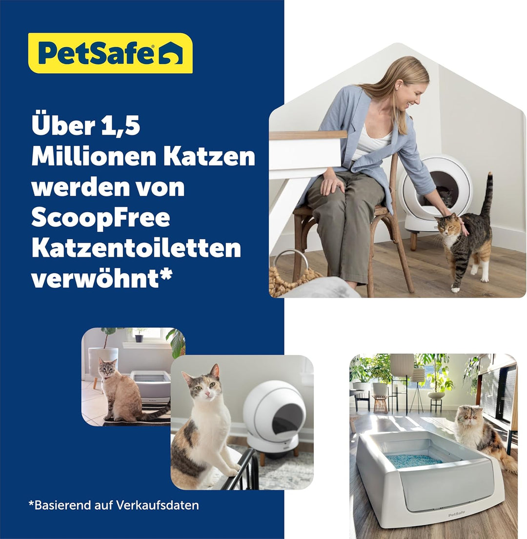 PetSafe Keramik-Trinkbrunnen Streamside, Für Katzen und kleine Hunde geeignet, Leiser Betrieb, 1,8 L