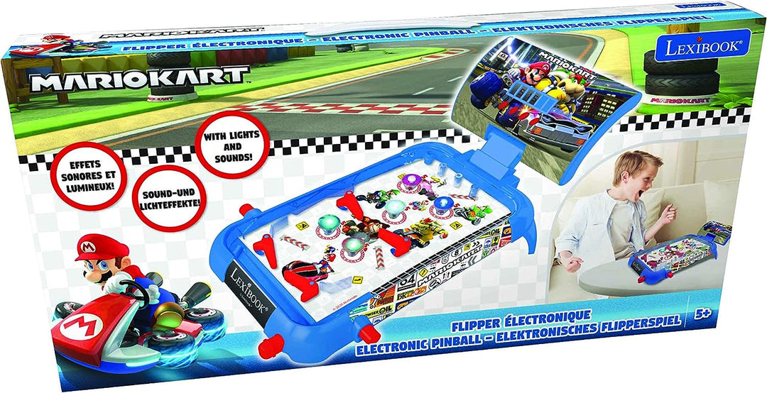 Lexibook JG610NI Mario Kart Nintendo elektronisches Flipperspiel, Action-und Reflexspiel für Kinder