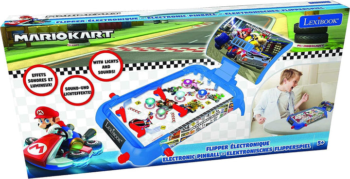 Lexibook JG610NI Mario Kart Nintendo elektronisches Flipperspiel, Action-und Reflexspiel für Kinder