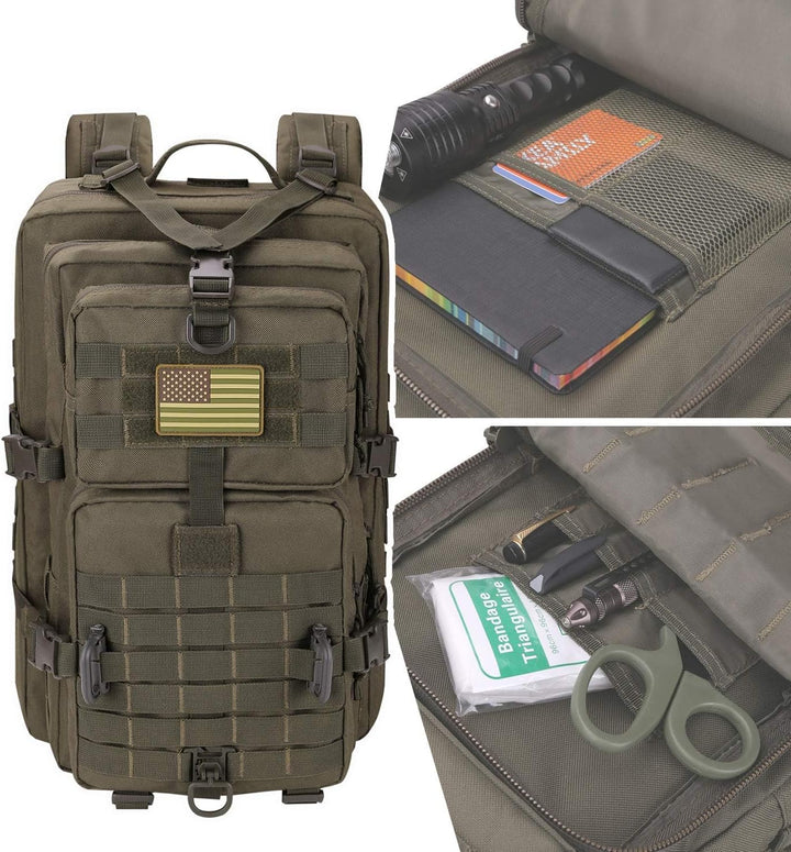 Hannibal Tactical 40L Militär Taktischer Rucksack US Cooper Rucksack Armee Assault Pack 3 Tage Bug O