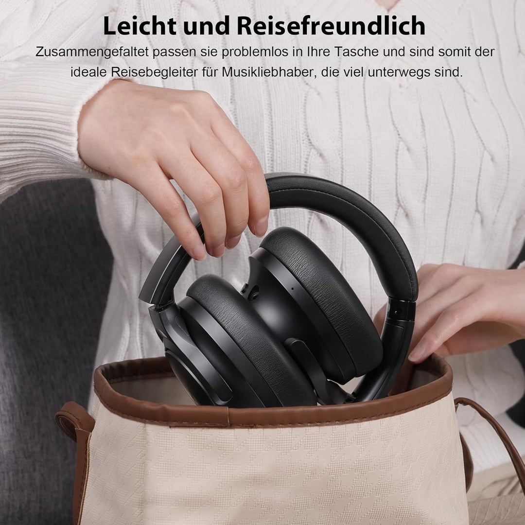 1Mii Over Ear Kopfhörer kabelloser Bluetooth, LDAC Hi-Res Audio, Hybrid Active Noise Cancelling Kopf