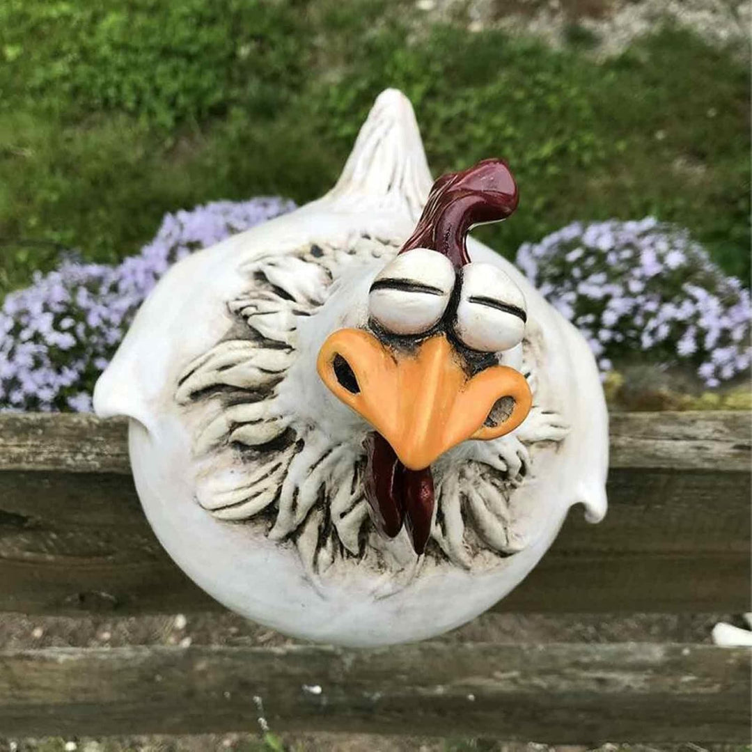 demaxiyad Huhn Deko Garten, Keramik Huhn Gartendeko, Hühner Gartenstatuen, Huhn Gartendeko Für Draus