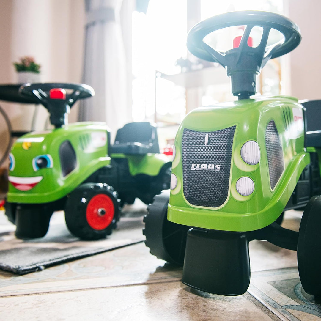 Falk - Traktor Claas mit Anhänger – ab 12 Monaten Schaufel und Rechen inklusive – 2 Personalisierung
