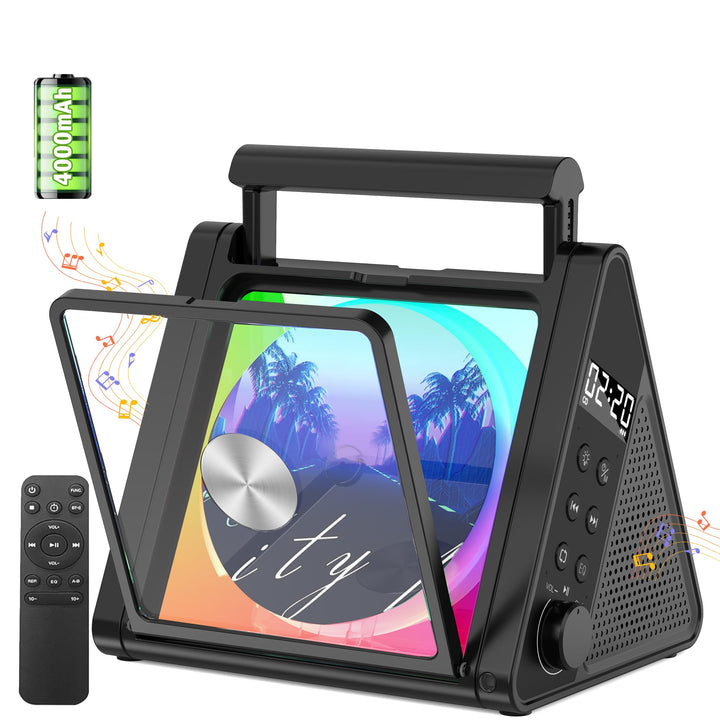 CD-Player mit tragbarem Griff, spezielles Dreieckdesign, verbesserter Bluetooth-CD-Player mit 8 Modi
