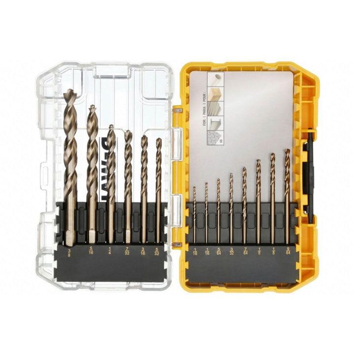 DEWALT Cobalt Bohrersatz mit Zentrierspitze, 14-teilig (DWA1240) Kobalt, Kobalt