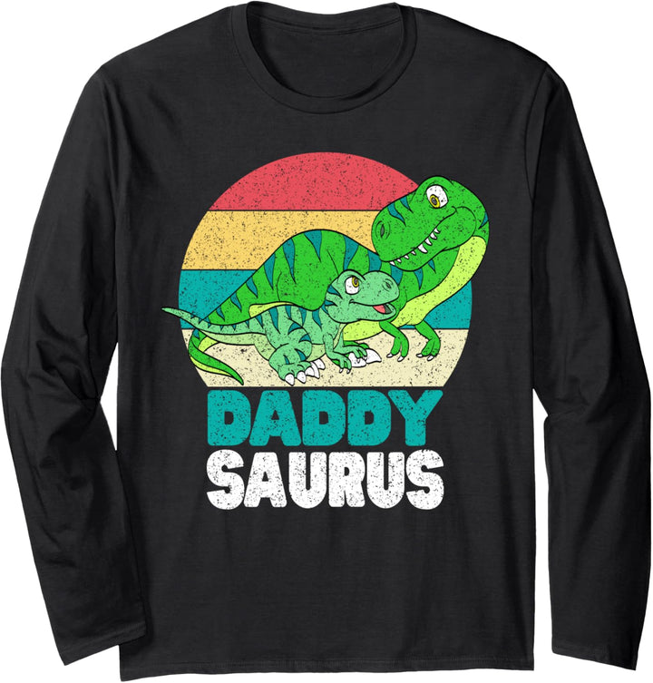 Dinosaur Daddy T-Rex Daddysaurus Baby Dino Family Matching Langarmshirt
