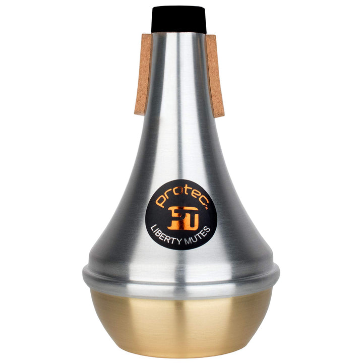 Protec ML107 Liberty Trompetendämpfer aus Aluminium – gerades Messingende Aluminum Mute Gerade / Mes