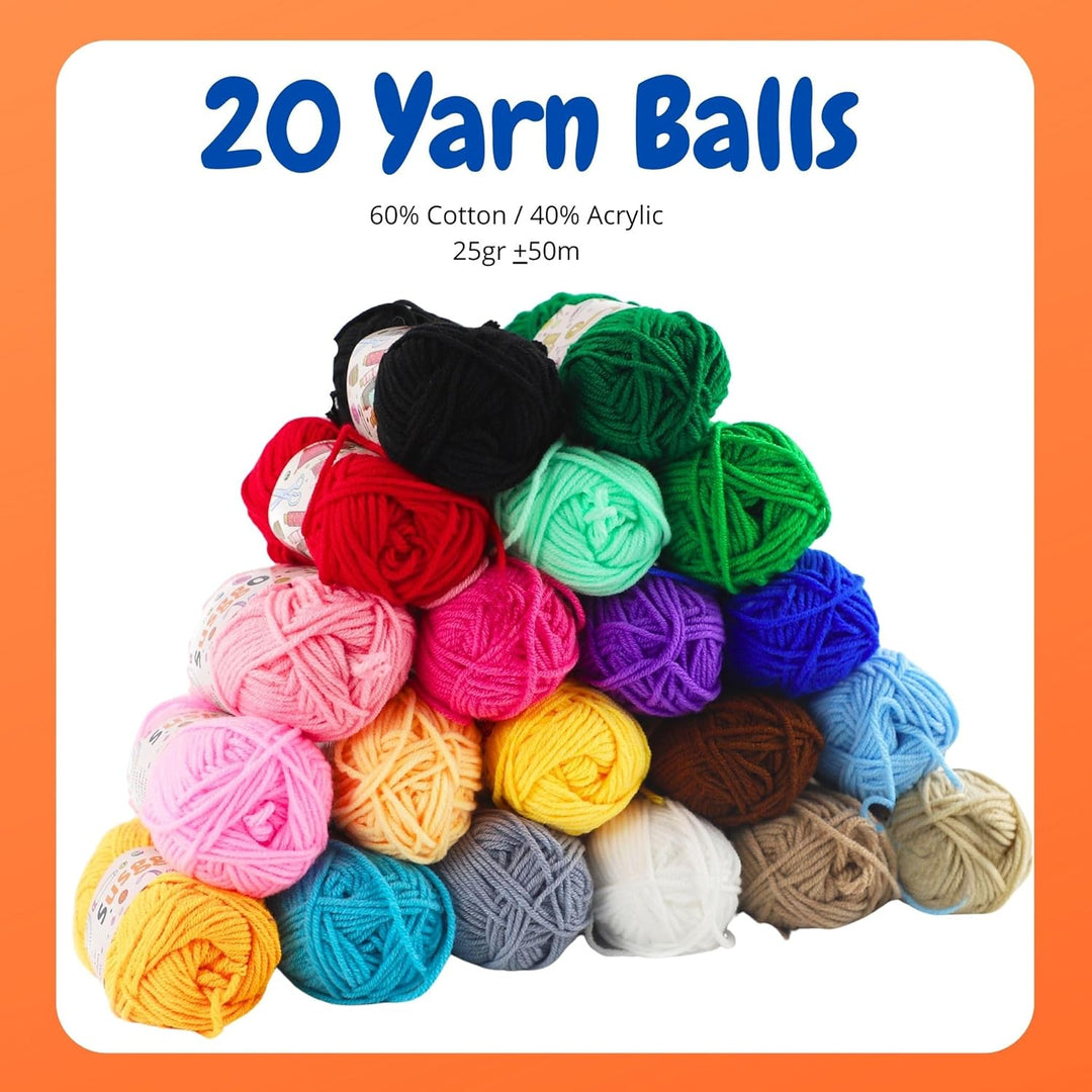 SusggO 96 Stück Häkelset für Anfänger Häkelnadel Set Häkel-Set Komplettes, Amigurumi, Häkel-Set für