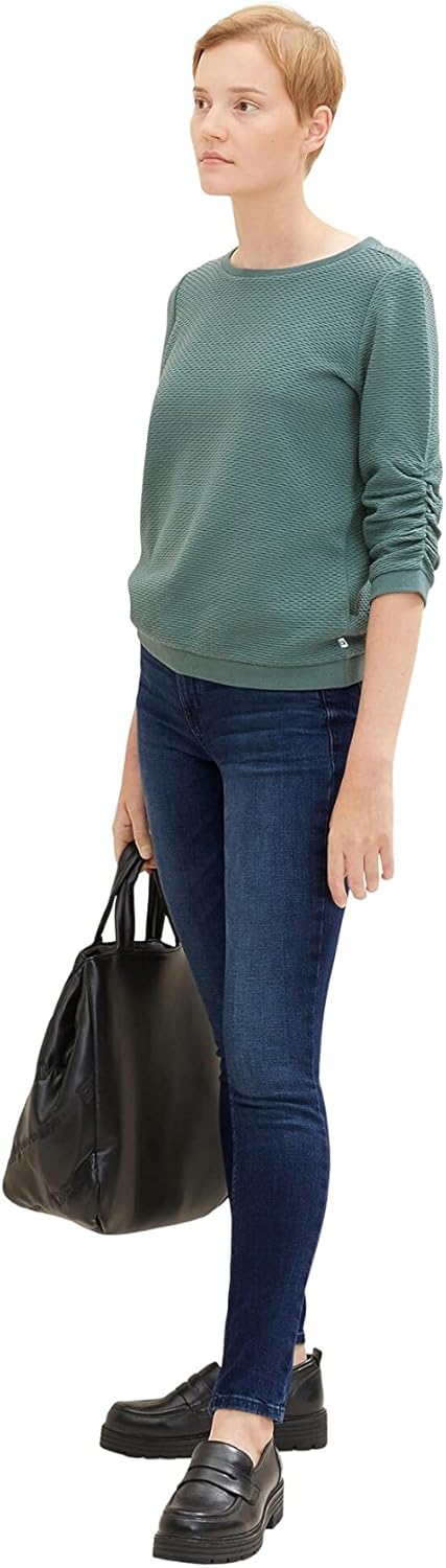 TOM TAILOR Denim Damen Nela Extra Skinny Jeans 29W / 32L 10120 - Used Dark Stone Blue Denim, 29W / 3