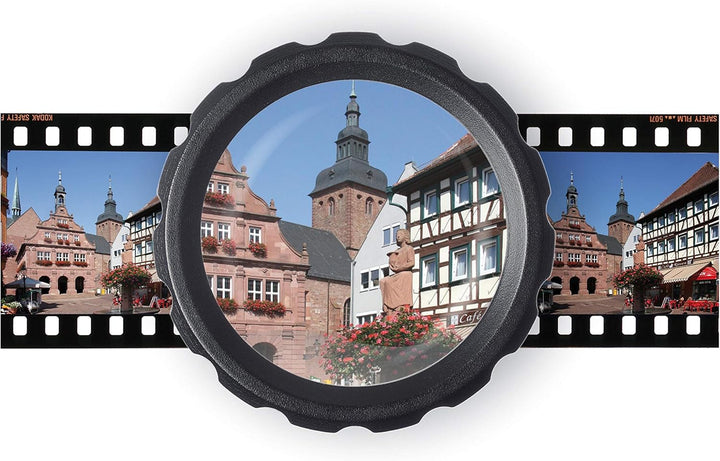 Kaiser Fototechnik 2351 4,5X Universal-Lupe mit 45 mm Betrachtungsfeld für Kleinbilddias,