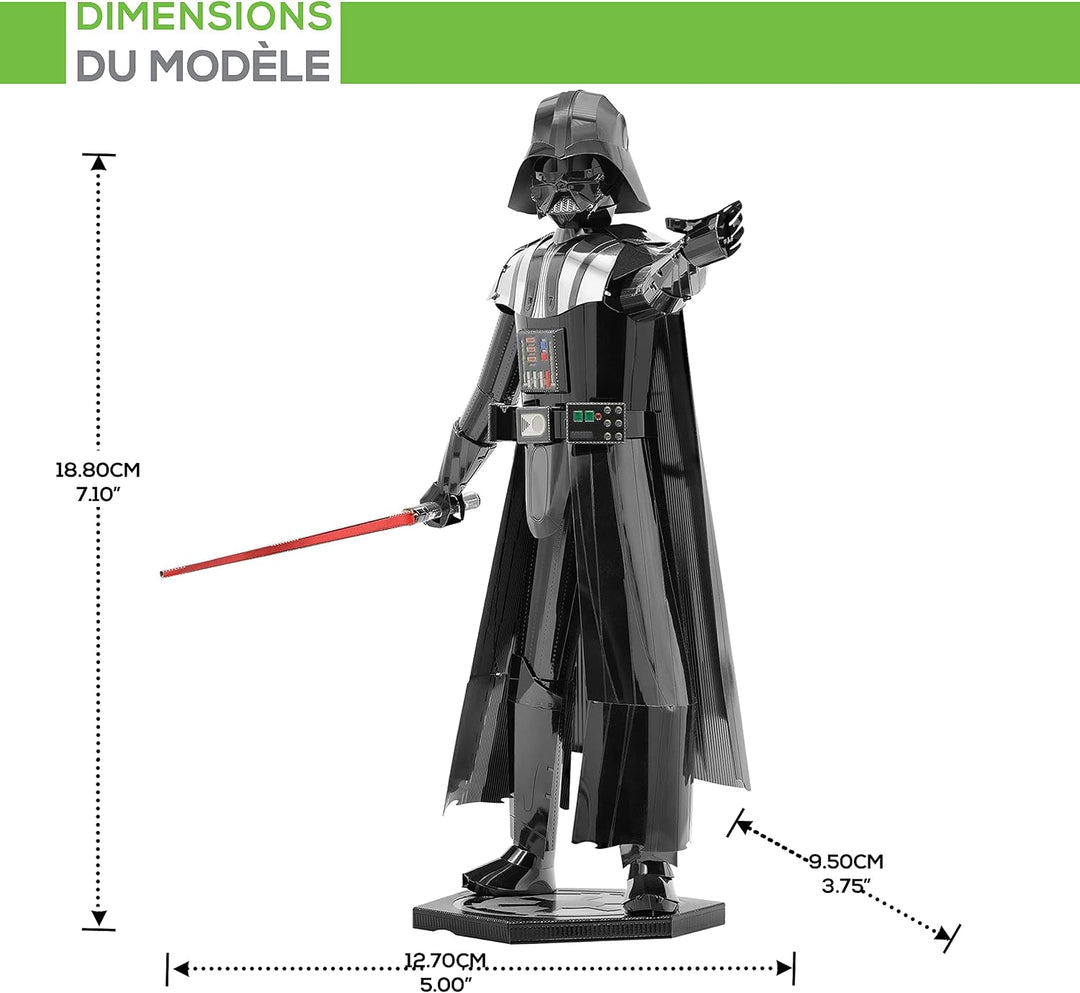 Fascinations ICX133 Metal Earth Metallbausätze - Star Wars Darth Vader, lasergeschnittener 3D-Konstr