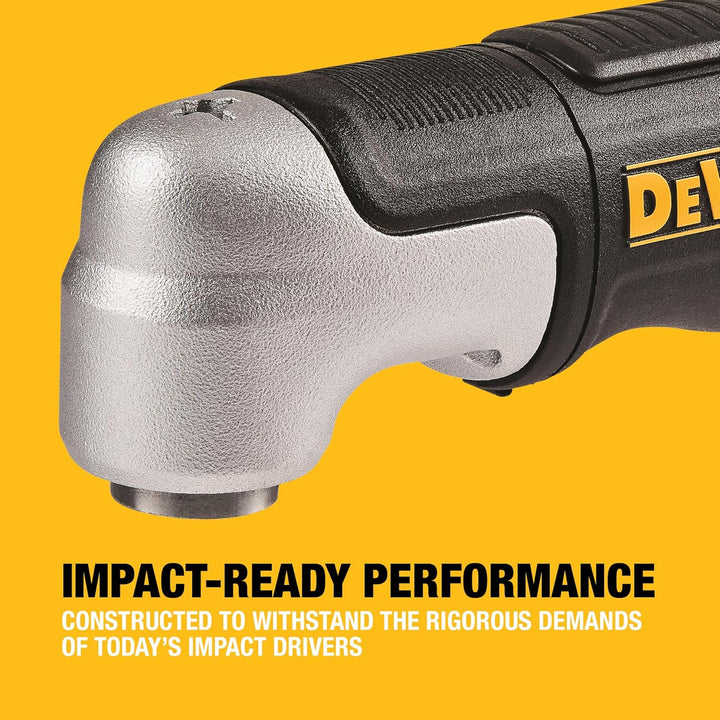 Dewalt Impact Winkelvorsatz für Schlagschrauber DT20500 (1/4" Sechskant, schlagfest, performt mit bi