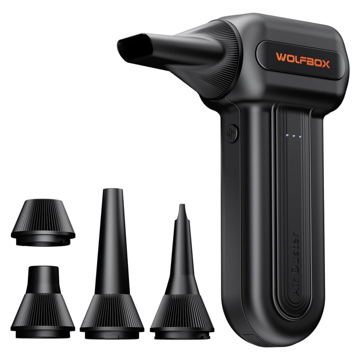 WOLFBOX MF60 Elektrische Staubgebläse 110000 RPM, Druckluftspray Alternative, Kabelloser Air Duster