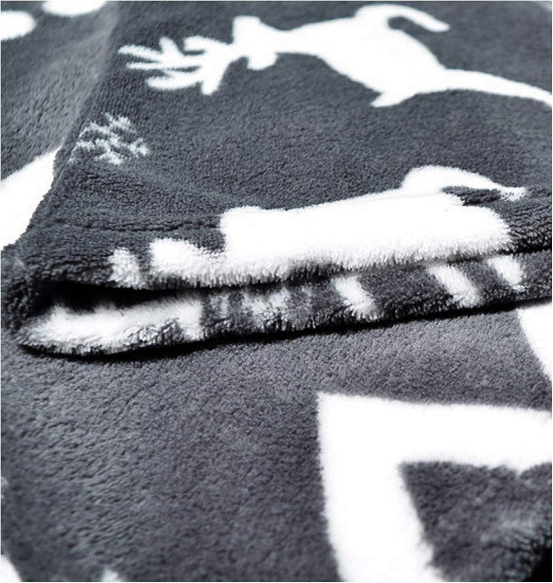 HOMELEVEL Kuscheldecke mit Ärmeln Ärmeldecke 200cm x 150cm Grau Norweger Design Norweger 1 - Grau, N