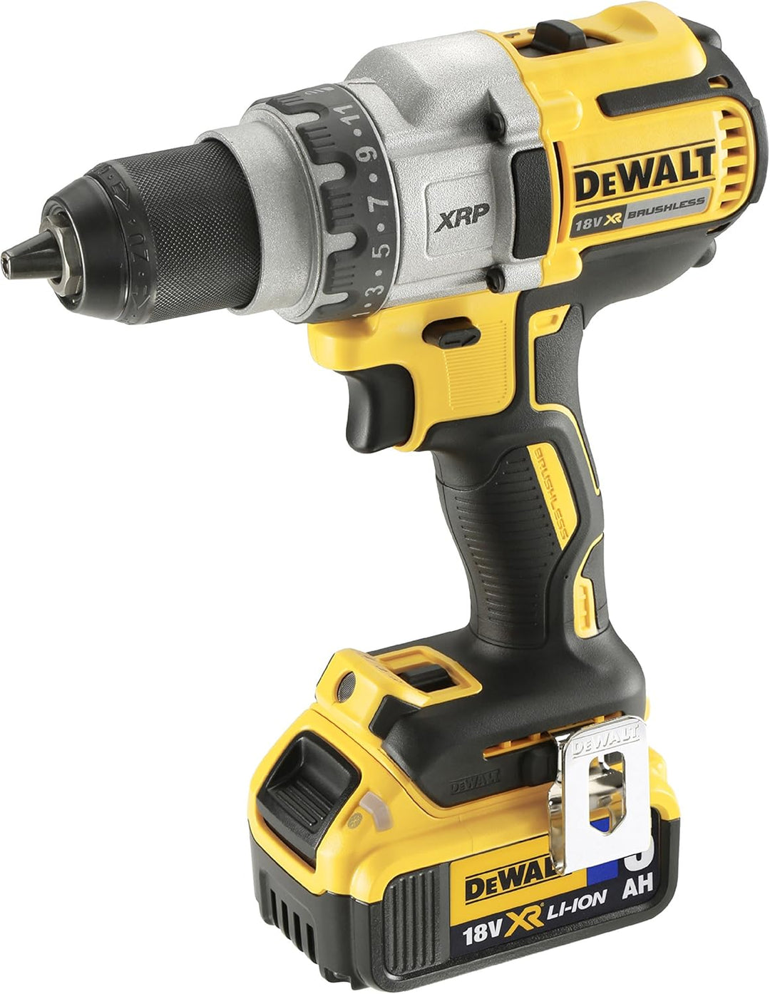 Dewalt 18V 3-Gang Akku-Bohrschrauber DCD991P2 (mit Vollmetallgetriebe, 11-stufiges Drehmoment, LED-L