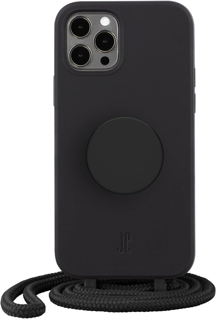 PopSockets x Just Elegance - Handyhülle für iPhone 12/12 Pro mit einer Abnehmbarereiner Geflochtenen
