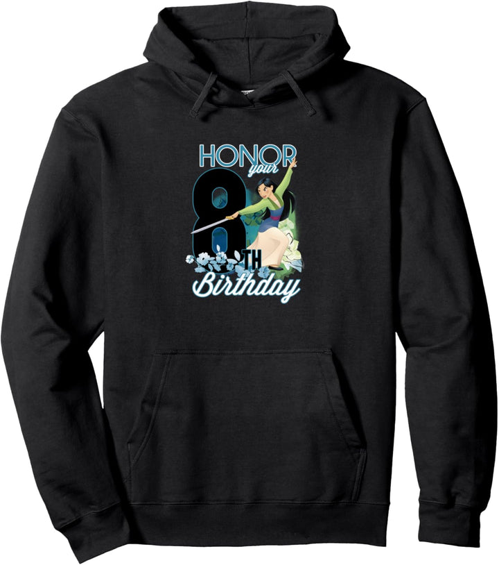 Disney Mulan Portrait Honor Your 8th Birthday Pullover Hoodie