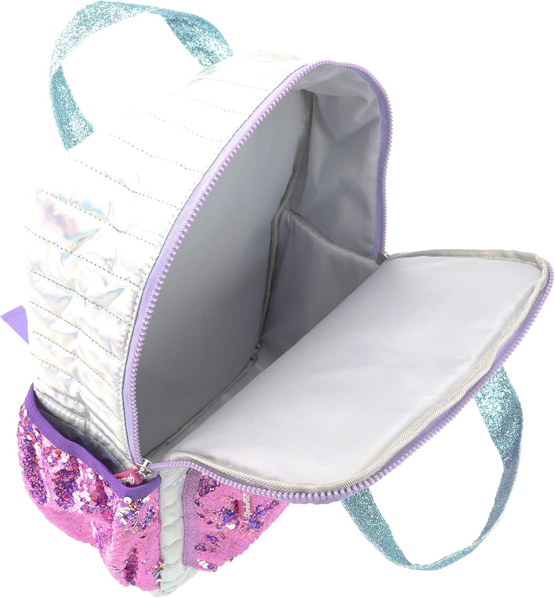 Girabrilla -19002 Schulrucksack für Kinder mit weichem Bezug, weich, schillernd und mit reversiblen