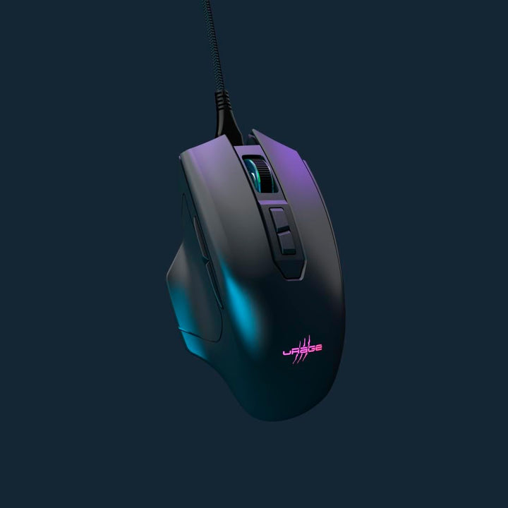 uRage Gaming-Maus Reaper 410, kabelgebundene Maus mit 7 programmierbaren Tasten, bis zu 12.000 DPI,