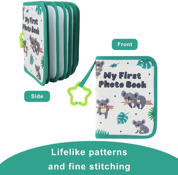 Baby-Fotoalben,First Photo Album Gift for Baby,Baby-Erinnerungsbuch Weiches Stoff-Fotobuchalbum,Foto