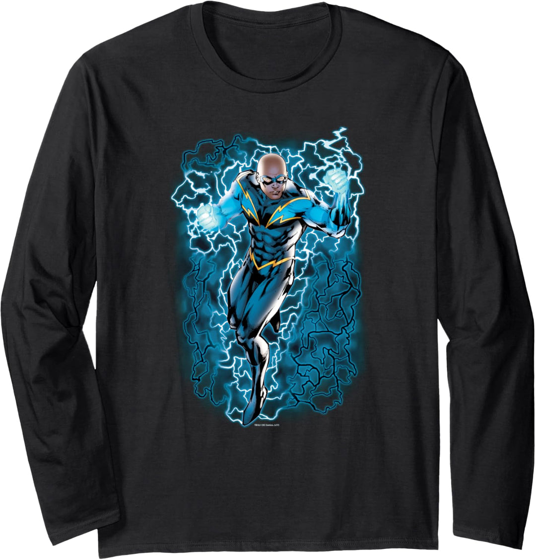 Justice League Black Lightning Bolts Langarmshirt