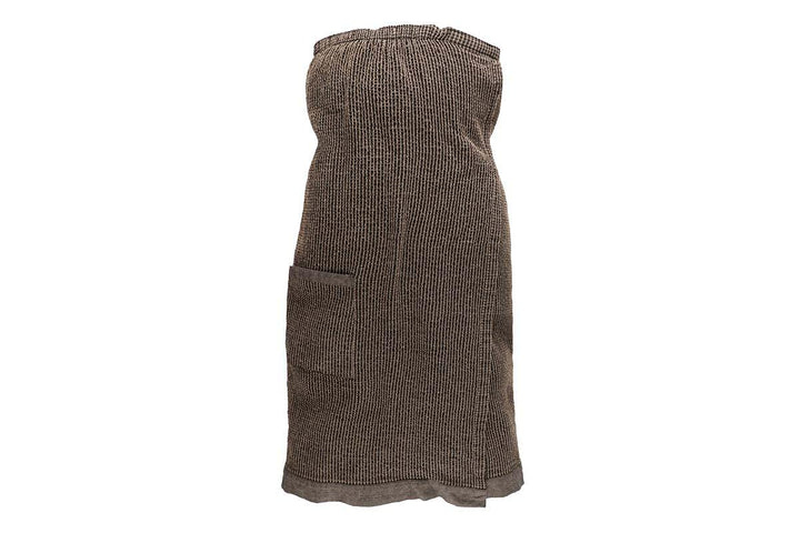 Rento Hüfttuch Sauna Kilt, Farbe schwarz/Natur