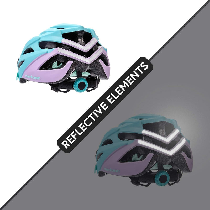 meteor® Marven Fahrradhelm Herren Damen Kinder-Helm MTB rollerhelm mädchen kinderfahrradhelm für Dow