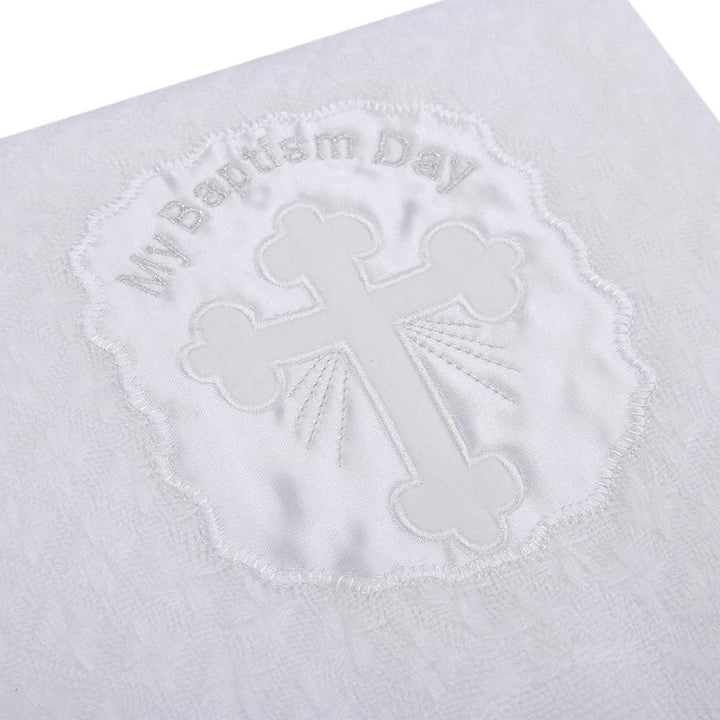 Booulfi Babydecke Weisse Taufe Kuscheldecke Kinderdecke, Neugeborenen Jungen Babydecke Mädchen Kreuz