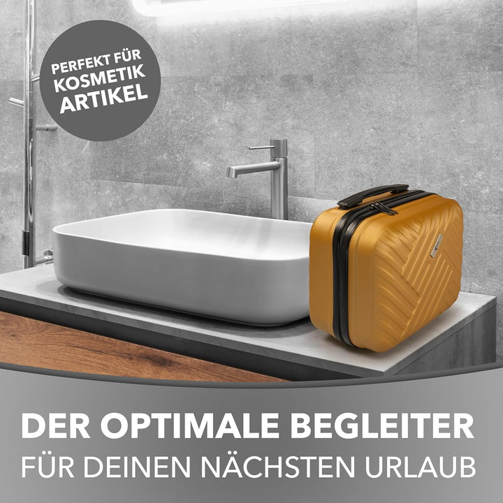Xonic® Design Kosmetikkoffer aus ABS Hartschale – Robustes Beautycase als Handgepäck - Kosmetiktasch