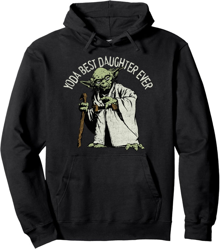 Star Wars Yoda Best Daughter Ever Portrait Pullover Hoodie