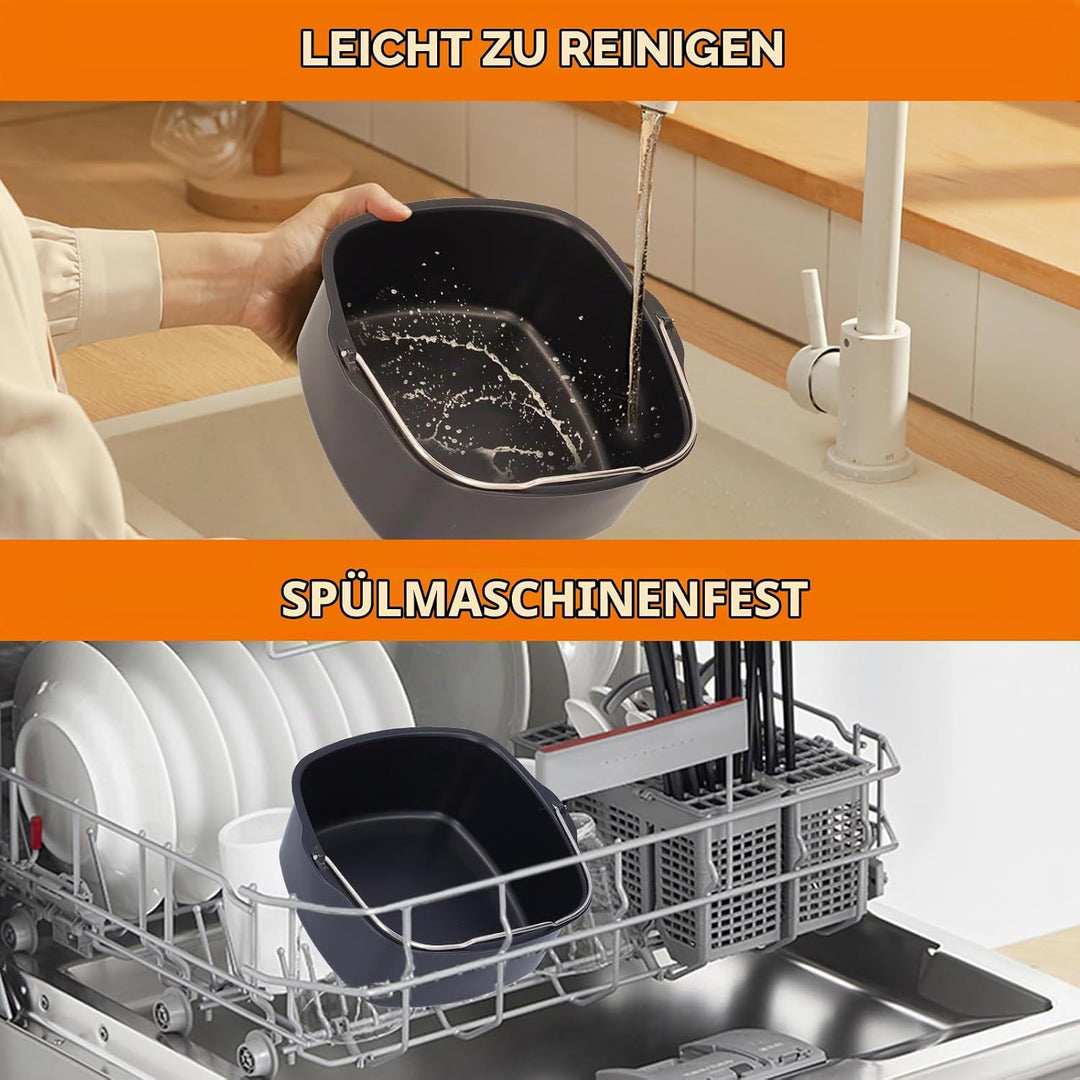 Air Fryer Back Kit, Heissluftfritteuse Zubehör Grill Master Accessory Kit, Antihaft Airfryer Zubehör