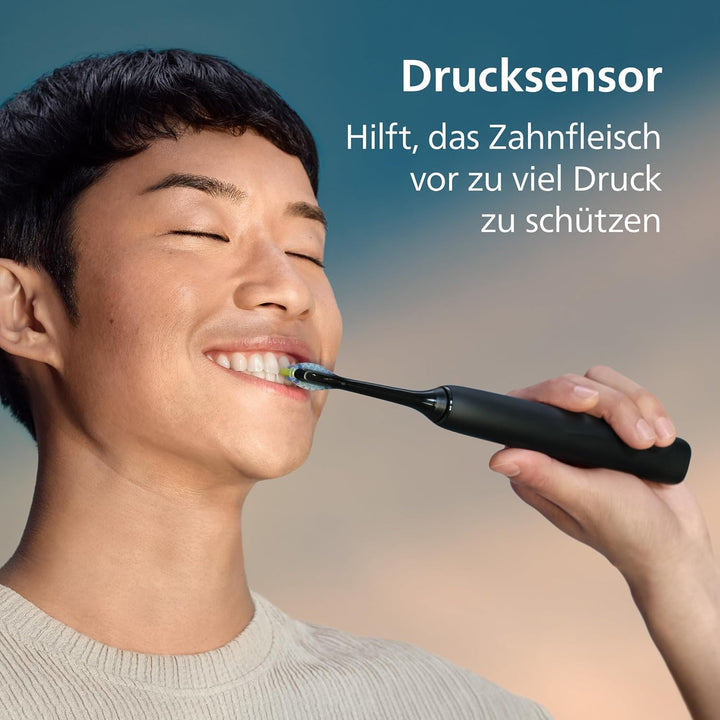 Philips Sonicare DiamondClean 9000 elektrische Zahnbürste, Schallzahnbürste mit App, Andruckkontroll