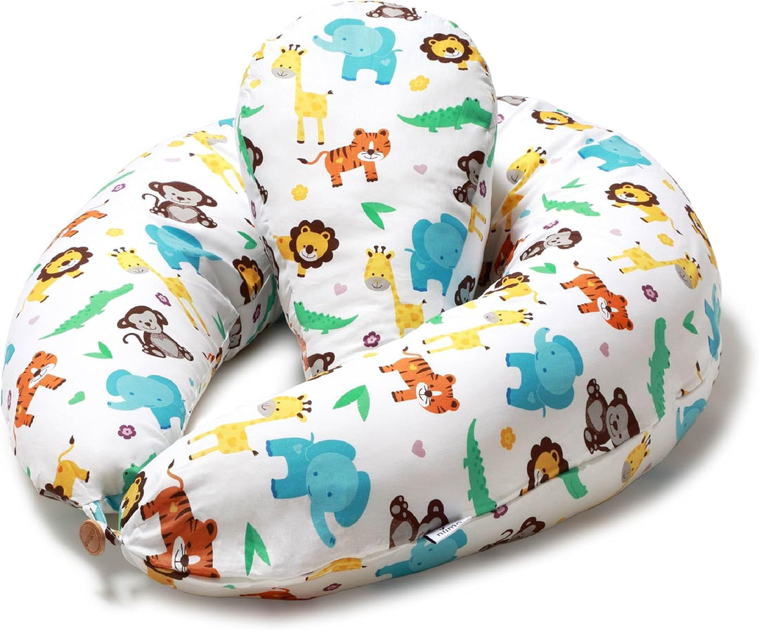 Niimo Stillkissen XXL - Schwangerschaftskissen Seitenschläferkissen mit Bezug - Komfortkissen Erwach