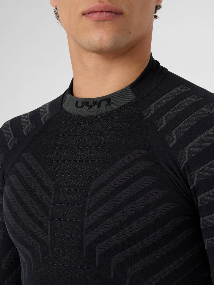 UYN Herren Resilyon Langarmshirt (1er Pack), Black/Anthracite