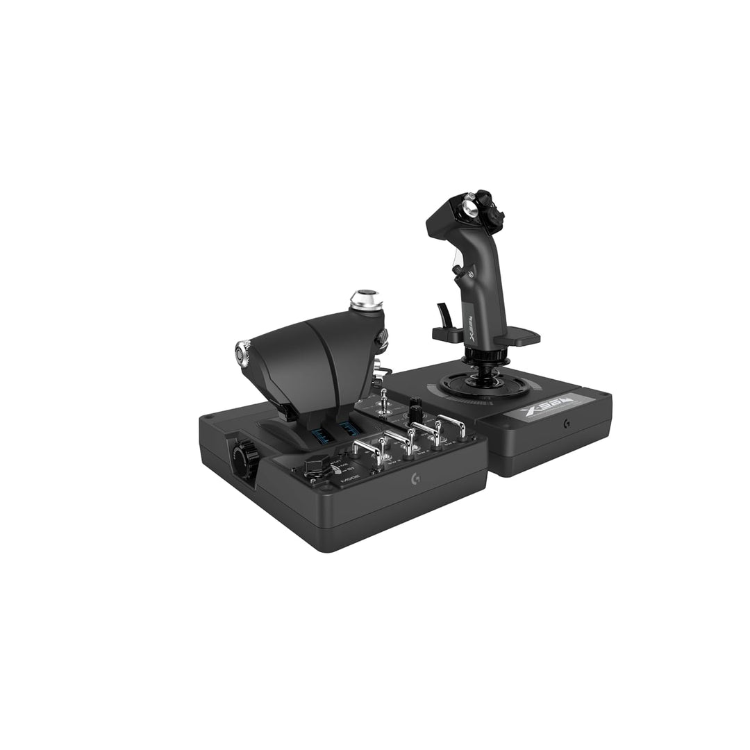 Logitech G X56 H.O.T.A.S. Schubregler & Stick-Controller für Weltraum-Simulationen, 6 Freiheitsgrade