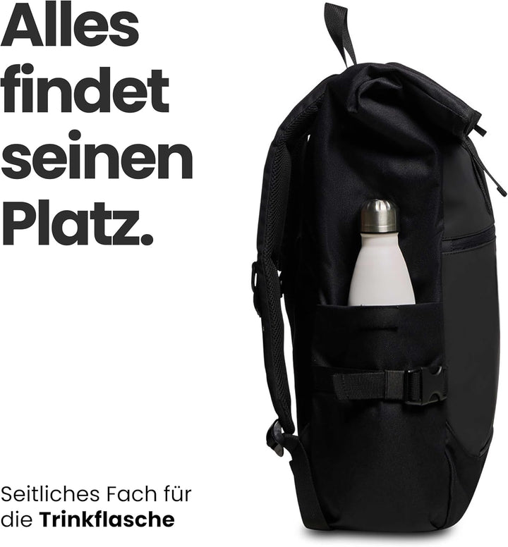 INVICTA ACT FOLD Rucksack aus nachhaltigem Stoff, Praktisch &amp; Unisex Leicht, kompakt, mit Laptopfach