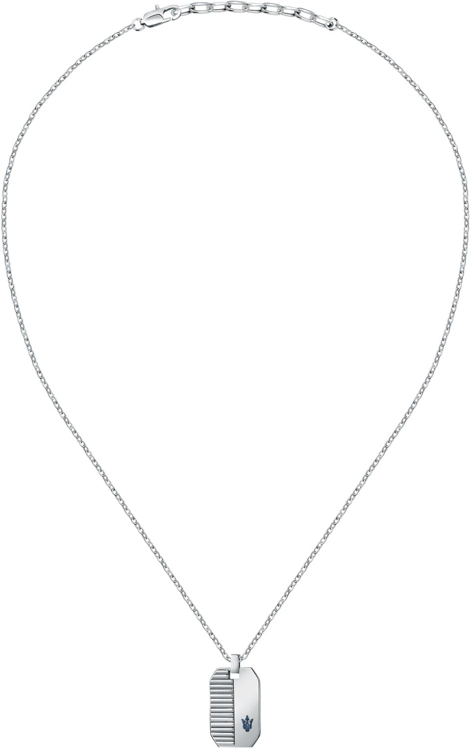 Maserati Jewels Herren Halskette aus Stahl, blau IP - JM222AVD02