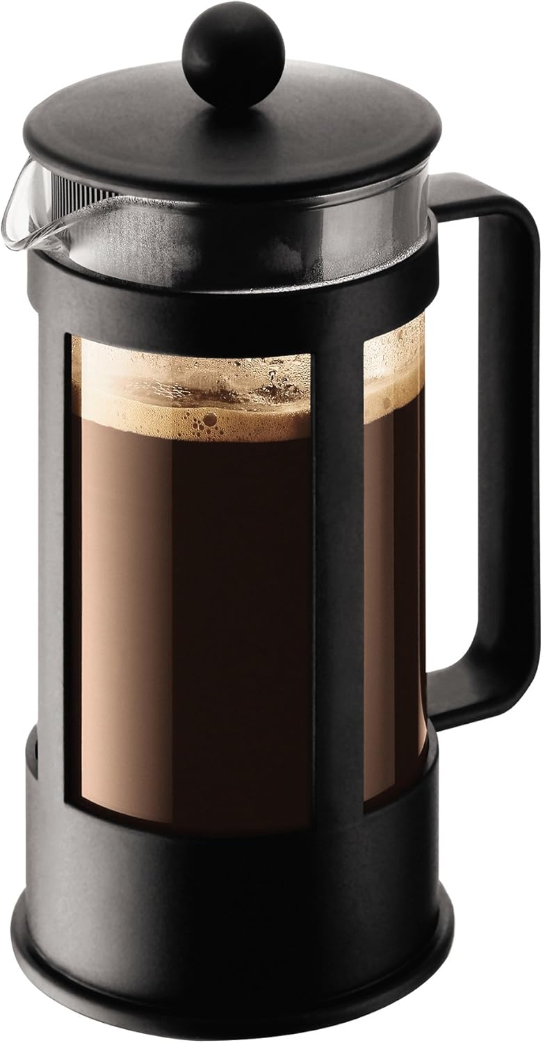 Bodum 1783-01 KENYA Kaffeebereiter (French Press System, Spülmaschinengeeignet, 0,35 liters) schwarz