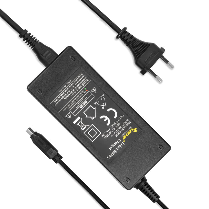 LEICKE ULL E-Bike Ladegerät 54,6V 2A – EurCon CAN 3-PIN Stecker – kompatibel mit ausgewählten Fische