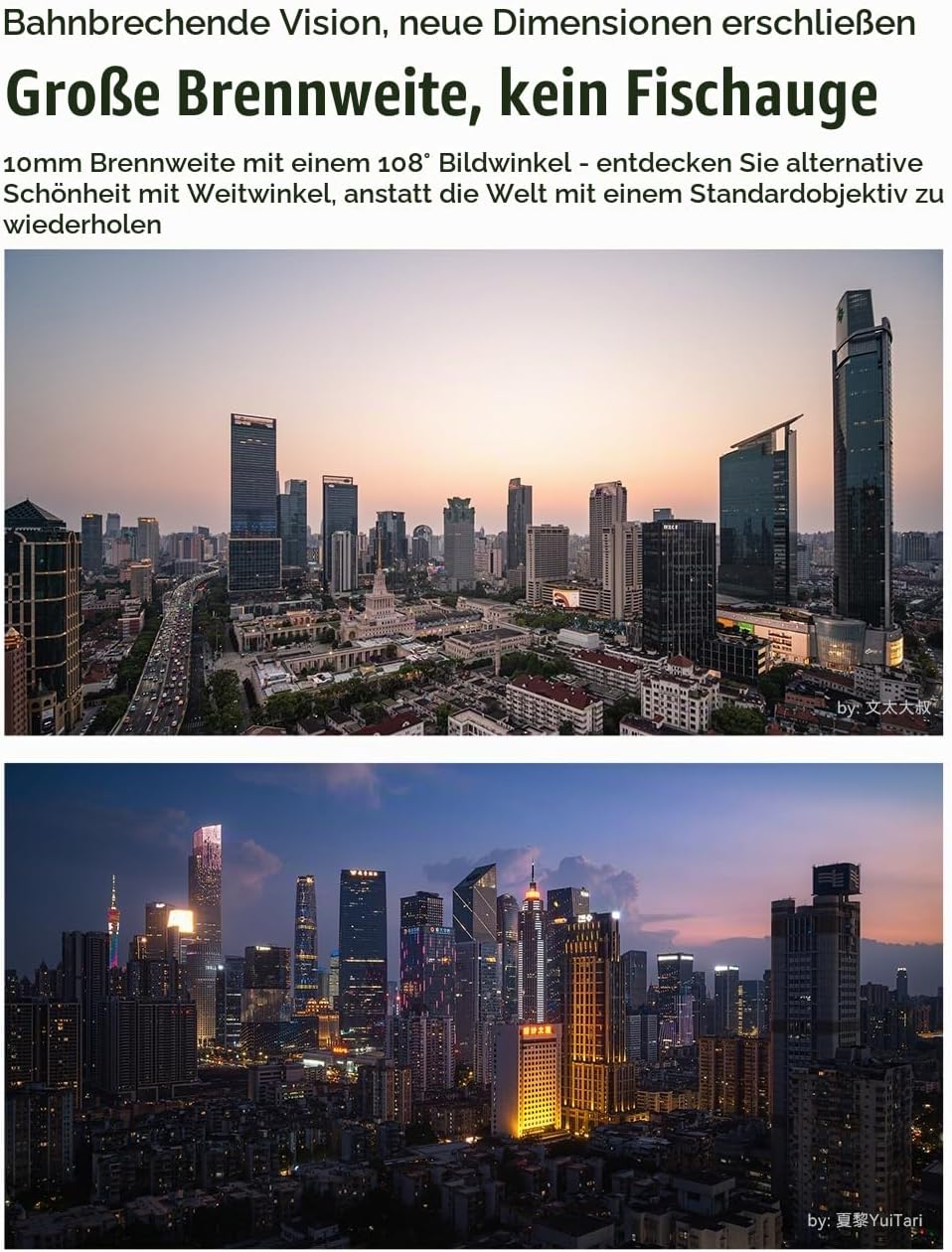 7artisans 10mm F3.5 APS-C Weitwinkel Objektiv für Fuji X, Manueller Fokus Wide-Angle Lens X Mount Ko