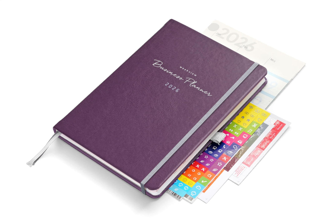 weekview Business Planner 2026 A5+ – Professioneller Personal Organizer & Erfolgsplaner | Wochen- &