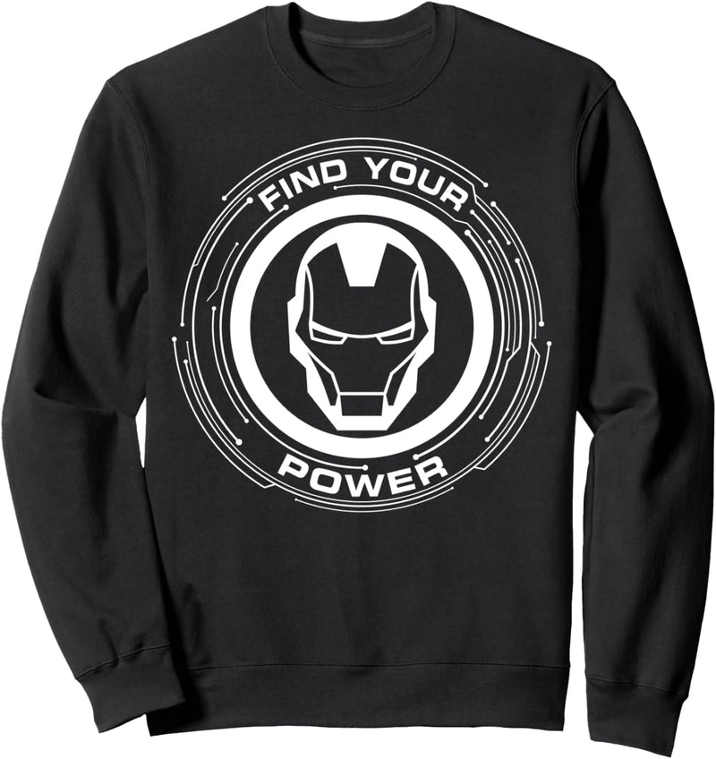 Marvel Iron Man Find Your Power Simple Logo Sweatshirt