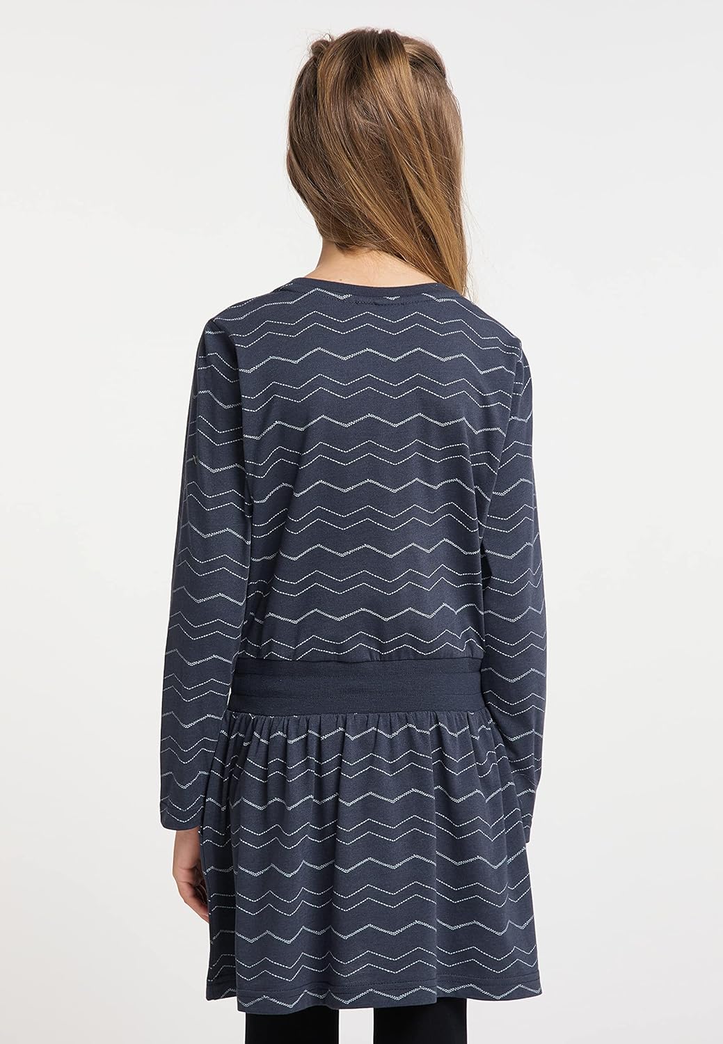 Ragwear MAGY Long Chevron Mädchen Kleid 122-128 Navy, 122-128 Navy