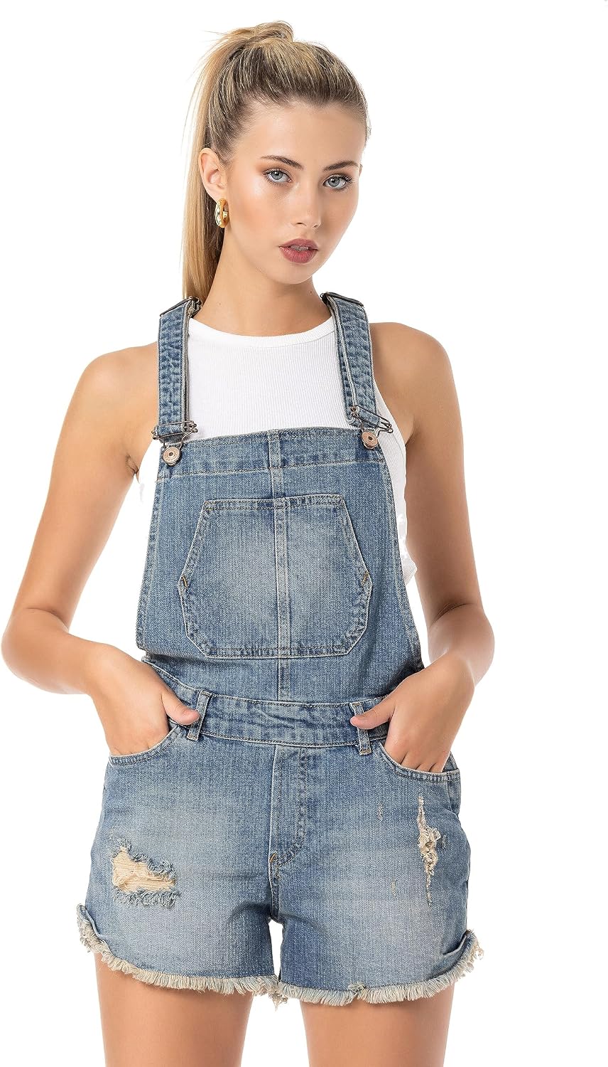 Redbridge Denim Latzhose für Damen Jeans Overall Jumpsuit 29W Blau, 29W Blau