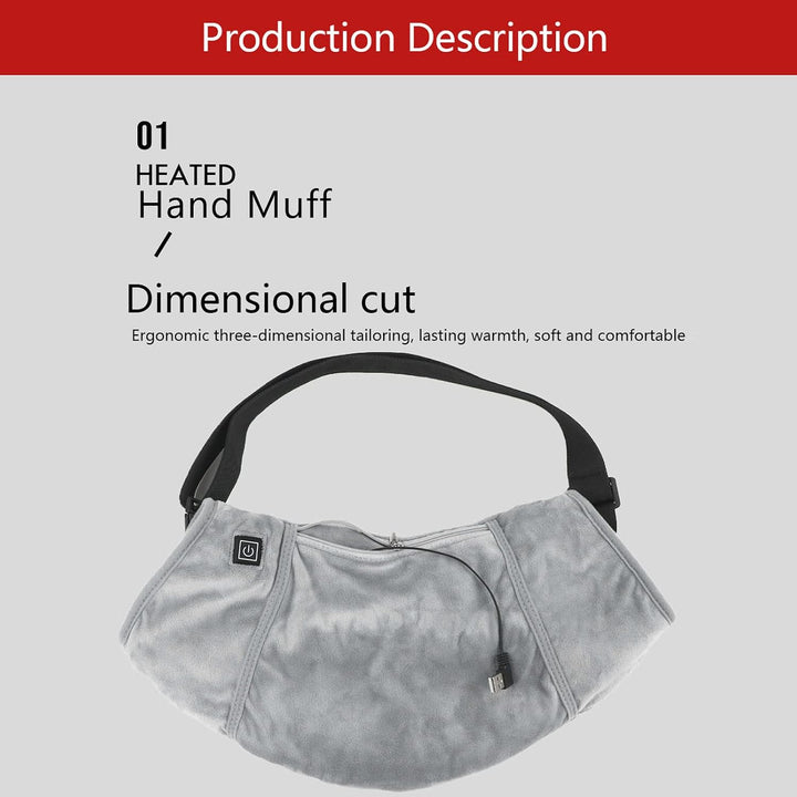 Electric Heated Hand wärmere Muff, kaltes Wetter Thermal Handschuh Taillenbeutel 3 Level für Männer