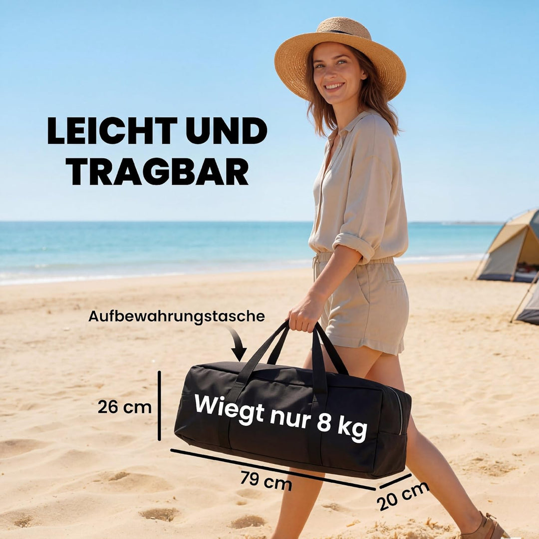 Outsunny Campingtisch 117 x 60 cm Aluminium Klapptisch mit Aufrollbare Tischplatte Holz-Optik Traget